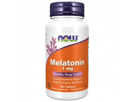 Melatonin 1 мг Now Foods (100 таблеток)