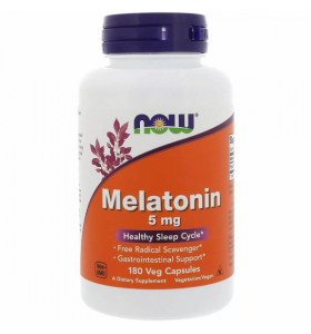 Melatonin 5 мг Now Foods (180 вег капсул)