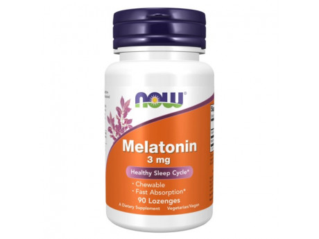 Melatonin 3 мг Now Foods (90 таблеток)