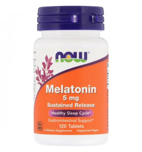Melatonin 5 мг SR Now Foods (120 таблеток)