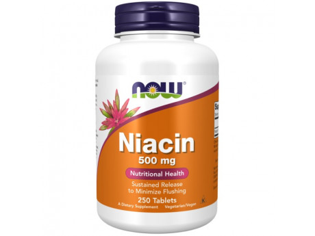 Niacin 500 мг NOW (250 таблеток)