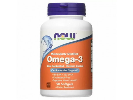 Omega-3 Enteric Now Foods (180 капсул)