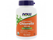 Chlorella 500 mg NOW (200 таблеток)