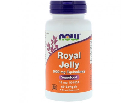 Royal Jelly 1000 мг NOW (60 капсул)