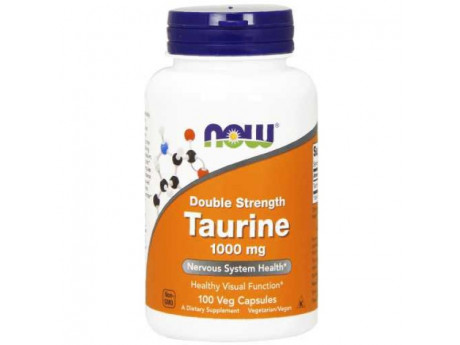 Taurine 1000 мг NOW (100 вег капсул)