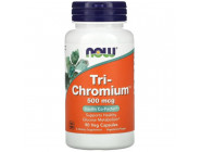 Tri-Chromium 500 мкг Cinnam NOW (90 вег капсул)