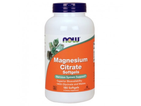 Magnesium Citrate 134 мг NOW (180 капсул)
