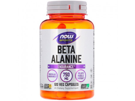 Beta Alanine 750 мг NOW (120 вег капсул)