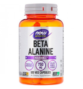 Beta Alanine 750 мг NOW (120 вег капсул)