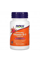Chewable Vitamin D-3 000 IU Fruit NOW (180 таблеток)