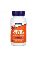 Vitamin D-3 and K-2 1000 IU/45 мкг NOW (120 капсул)