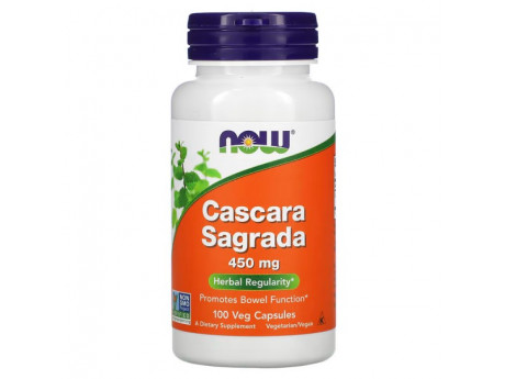 Cascara Sagrada 450 мг NOW (100 вег капсул)