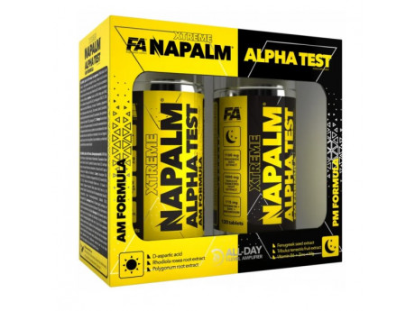 Alpha Test Napalm (AM PM Formula) Fitness Authority (2x120 таблеток)
