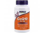 CoQ10 60 мг with Omega-3 Fish Oil NOW (60 капсул)