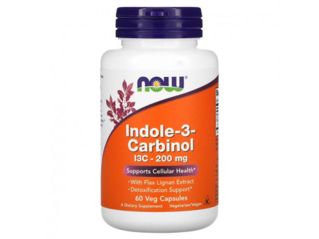 Indole-3 Carbinol 200 мг NOW (60 вег капсул)