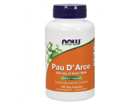 Pau DArco 500 мг NOW (100 вег капсул)