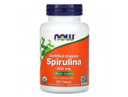 Organic Spirulina 500 мг NOW (200 таблеток)
