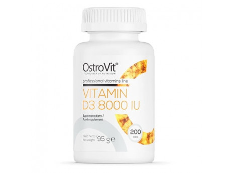 Vitamin D3 8000 IU Ostrovit (200 таблеток)