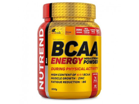 BCAA Energy Mega Strong Powder Nutrend (500 грамів)