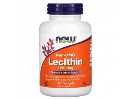 Soy Lecithin 1200 мг NOW (100 капсул)