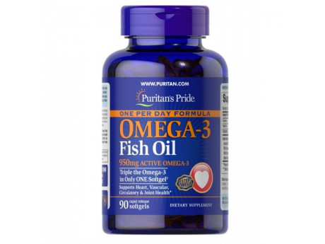 Omega-3 Fish Oil 1360 мг One Per Day (90 капсул)