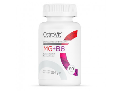 MG - B6 (МАГНИЙ+ВИТАМИН В6) OSTROVIT (90 таблеток)