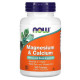 Magnesium & Calcium 500 mg 250 mg NOW (100 таблеток)