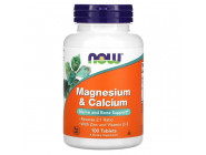 Magnesium & Calcium 500 mg 250 mg NOW (100 таблеток)