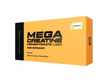 Mega Creatine Monohydrate 1320 Scitec Nutrition (120 капсул)