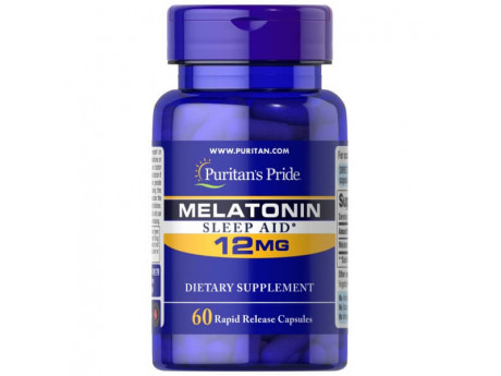 Melatonin 12 мг Puritan's Pride (60 капсул)