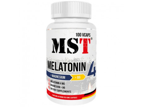 Melatonine 4 + Magnesium + B6 MST (100 вег капсул)