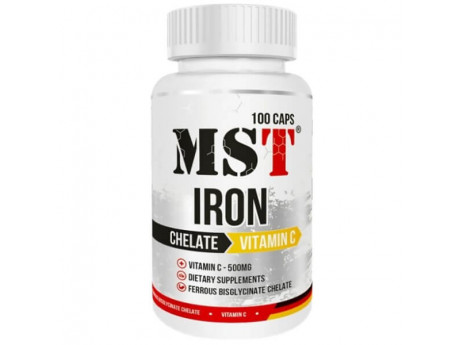 Iron Chelate + Vitamin C MST (100 капсул)