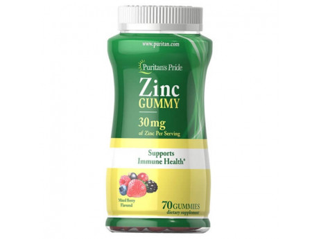 Zinc Gummy 30 мг Puritan's pride (70 таблеток)