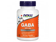 GABA 500 mg NOW Foods (100 вег капсул)