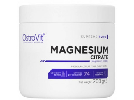 Magnesium Citrate Pure Ostrovit (200 грамів)