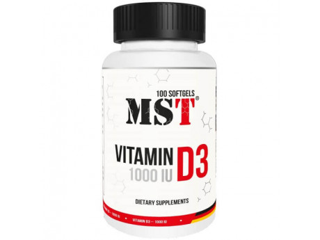 Vitamin D3 1000 IU MST (100 капсул)