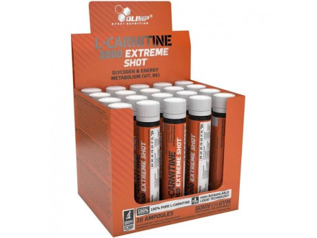 L-Carnitine 3000 Extreme Shot Olimp (20 штук по 25 мл)