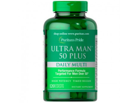 Ultra Man 50 Plus Puritan's Pride (120 таблеток)