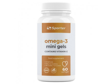 Omega 3 mini gels Sporter (60 капсул)