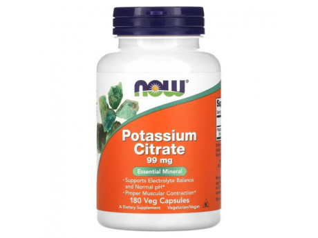 Potassium Citrate NOW (180 вег капсул)