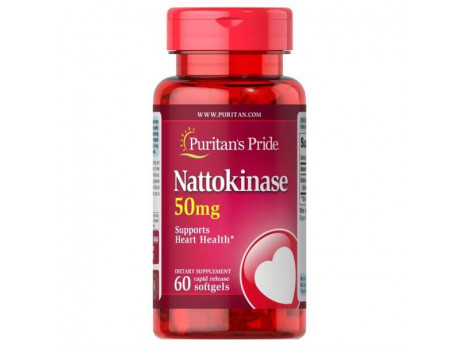 Nattokinase 50 мг Puritan's Pride (60 капсул)