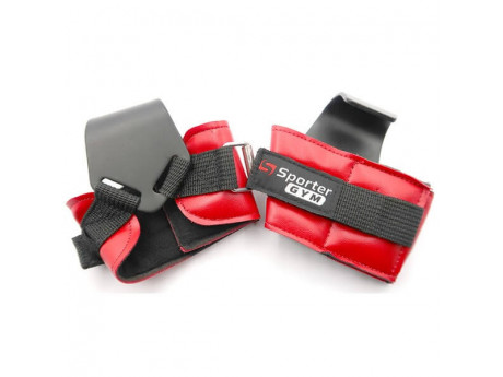 Гаки для тяги Sporter чорний/червоний
