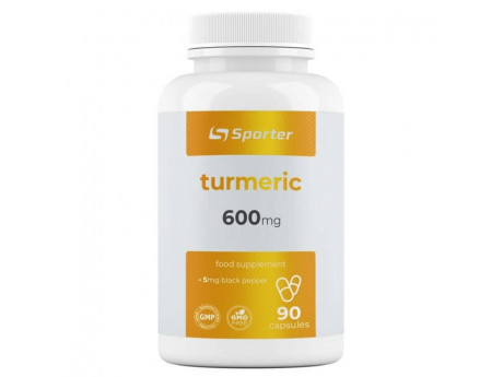 Organic Turmeric 600 мг Sporter (90 капсул)