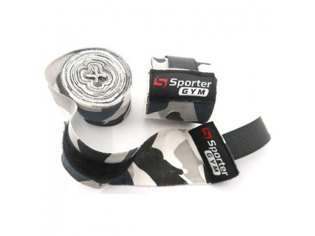 Кистові бинти Sporter Чорний/Камуфляж