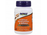 8 Billion Acidophilus Bifidus NOW (60 вег капсул)
