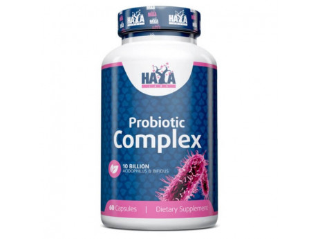 10 Billion Acidophilus & Bifidus Probiotic Complex Haya Labs (60 капсул)