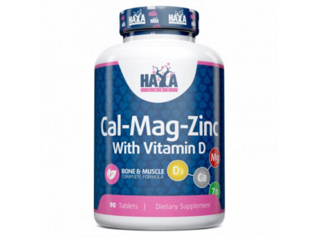 Calcium Magnesium & Zinc with Vitamin D Haya Labs (90 таблеток)