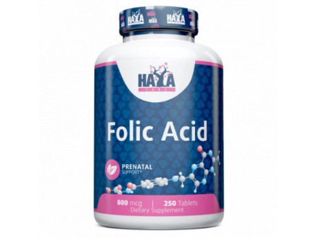 Folic Acid 800 мкг Haya Labs (250 таблеток)