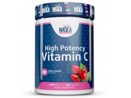 High Potency Vitamin C 1000 мг with Rose Hips Haya Labs (250 капсул)