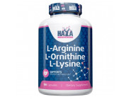 L-Arginine L-Ornithine L-Lysine Haya Labs (100 капсул)